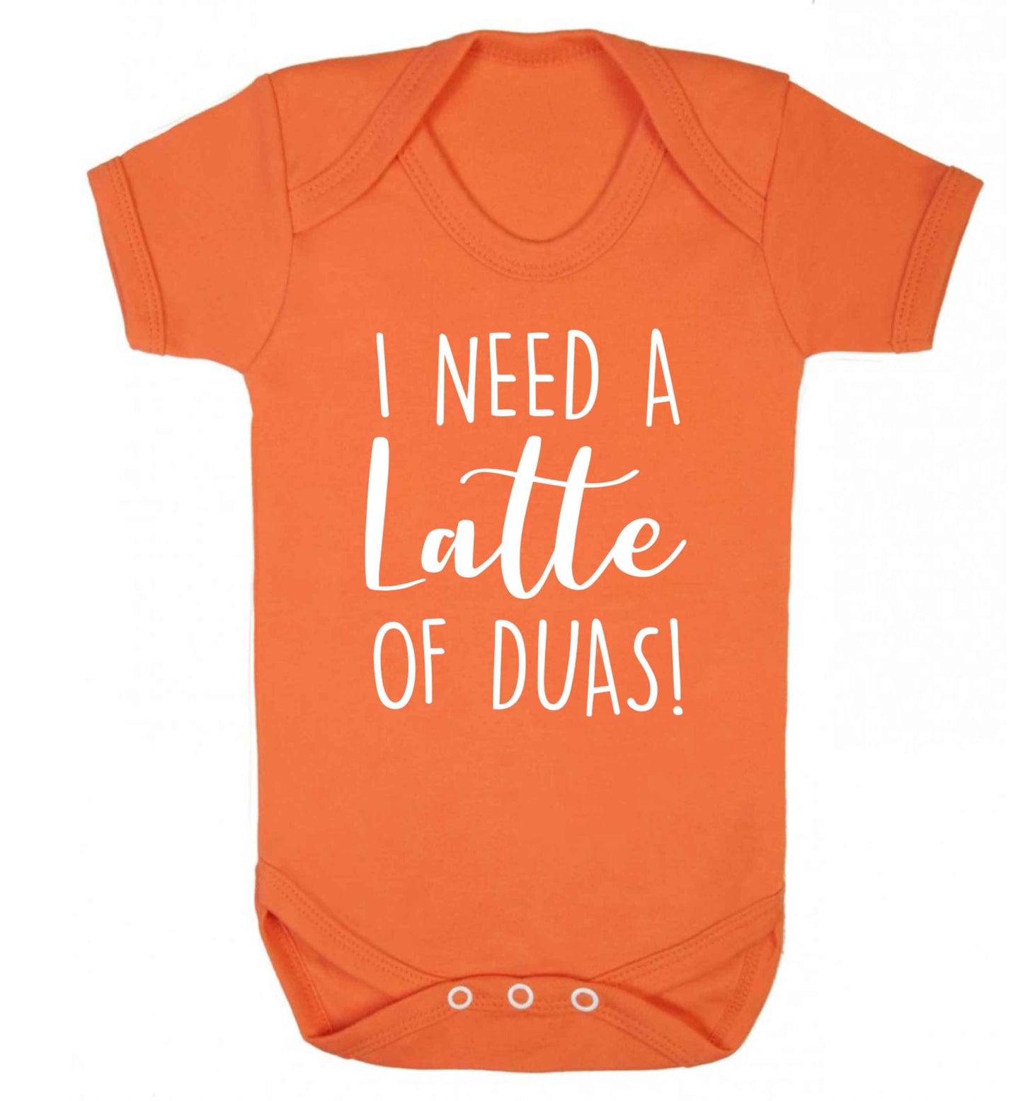 I need a latte duas Baby Vest orange 18-24 months