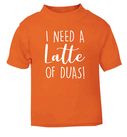 I need a latte duas orange Baby Toddler Tshirt 2 Years