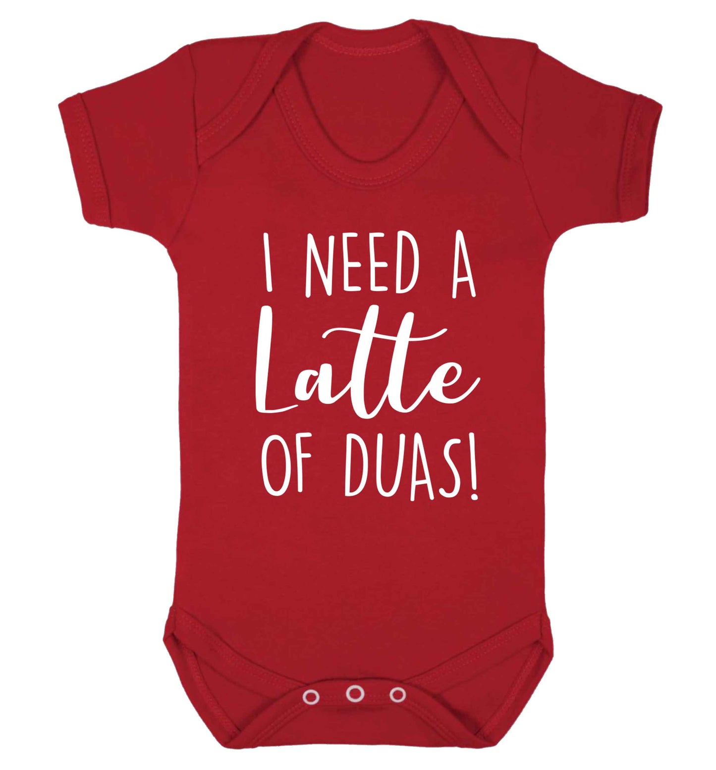 I need a latte duas Baby Vest red 18-24 months