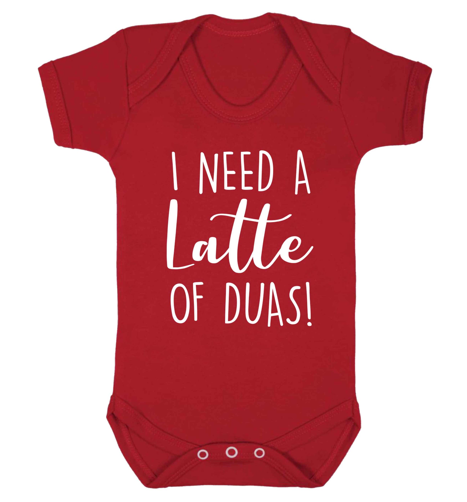 I need a latte duas Baby Vest red 18-24 months