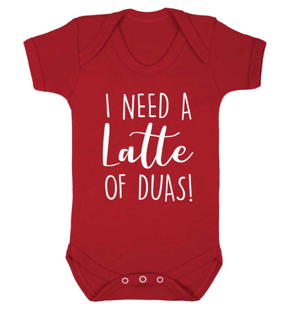 I need a latte duas Baby Vest red 18-24 months