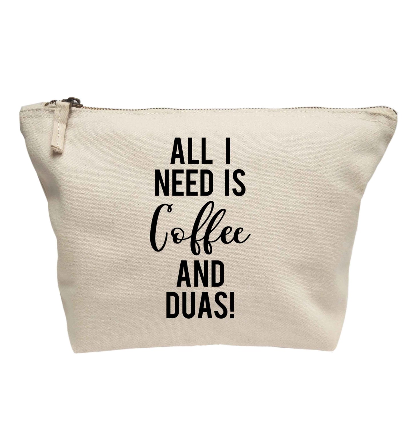 All I need is coffee and duas | makeup / wash bag