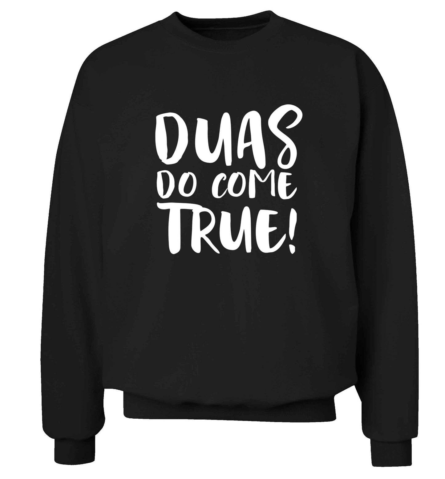 Duas do come true adult's unisex black sweater 2XL