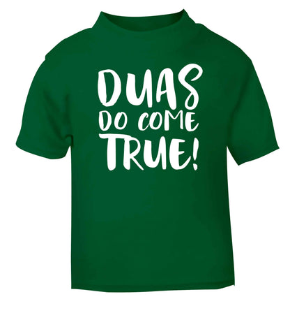 Duas do come true green baby toddler Tshirt 2 Years