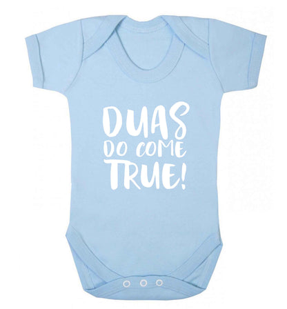 Duas do come true baby vest pale blue 18-24 months