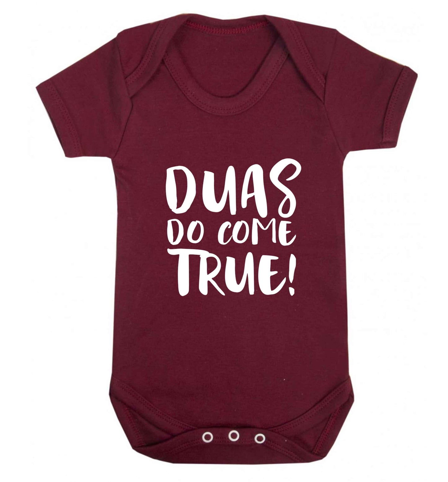 Duas do come true baby vest maroon 18-24 months