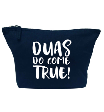 Duas do come true navy makeup bag