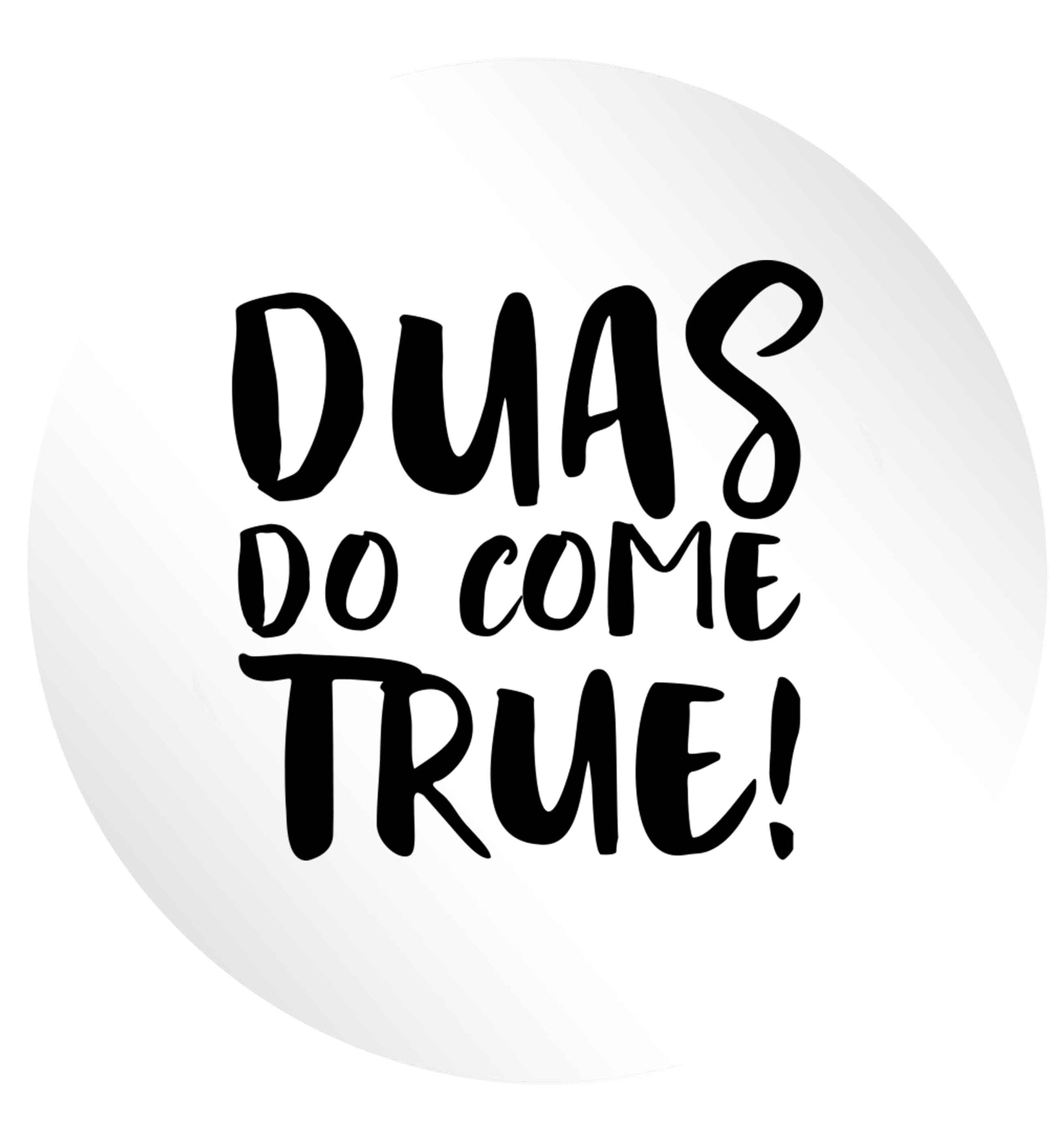 Duas do come true 24 @ 45mm matt circle stickers