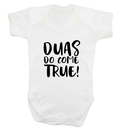 Duas do come true baby vest white 18-24 months