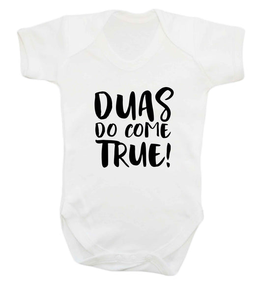 Duas do come true baby vest white 18-24 months