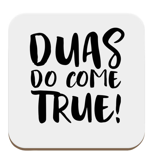 Duas do come true set of four coasters