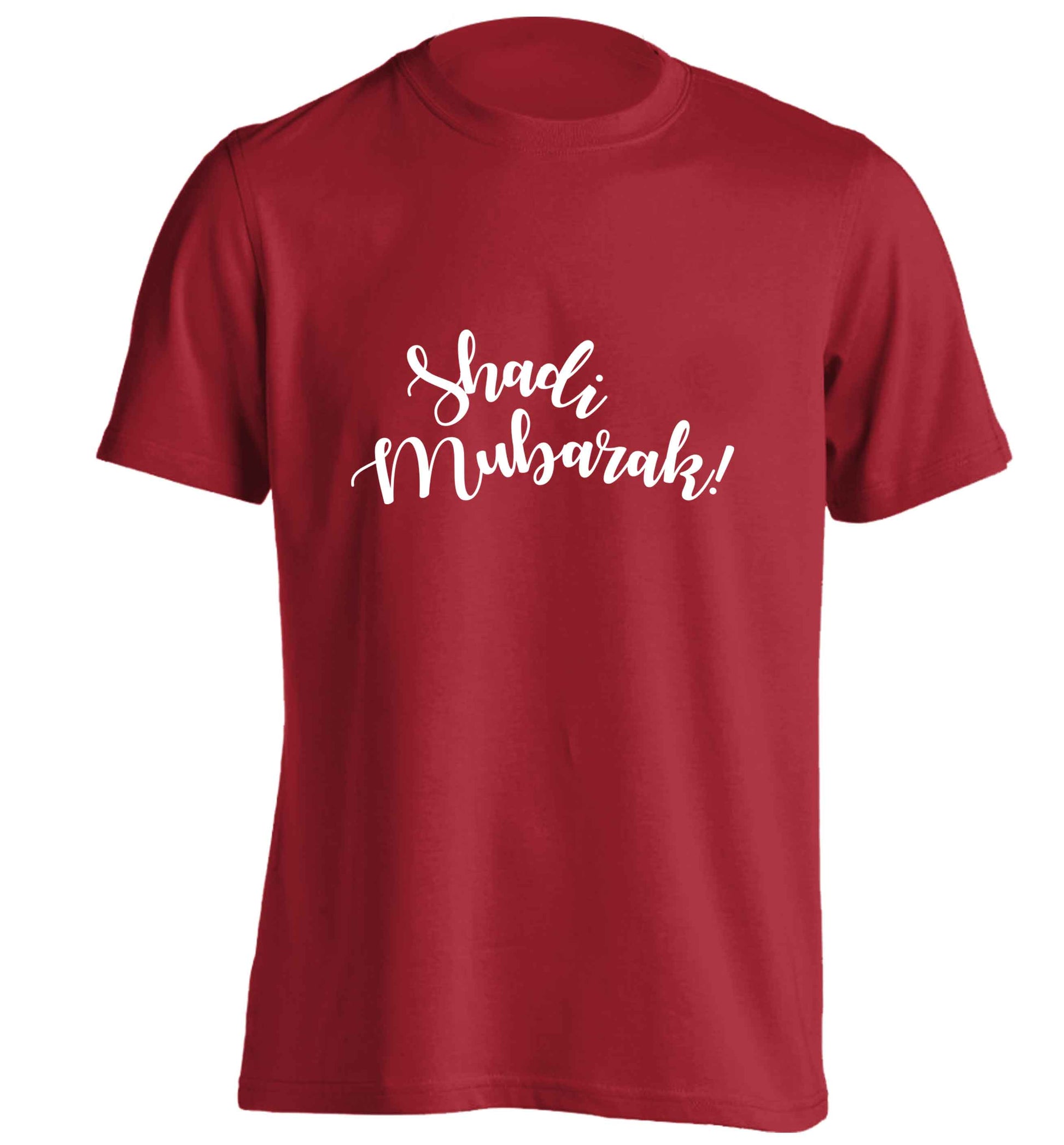 Shadi mubarak adults unisex red Tshirt 2XL