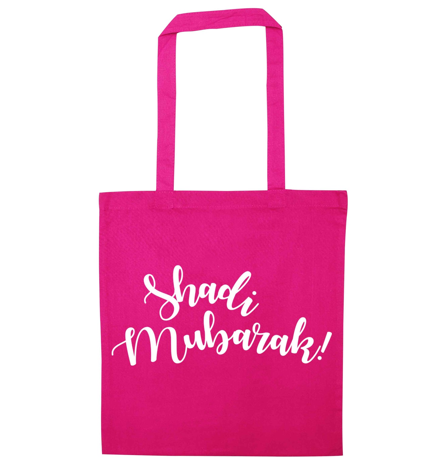 Shadi mubarak pink tote bag
