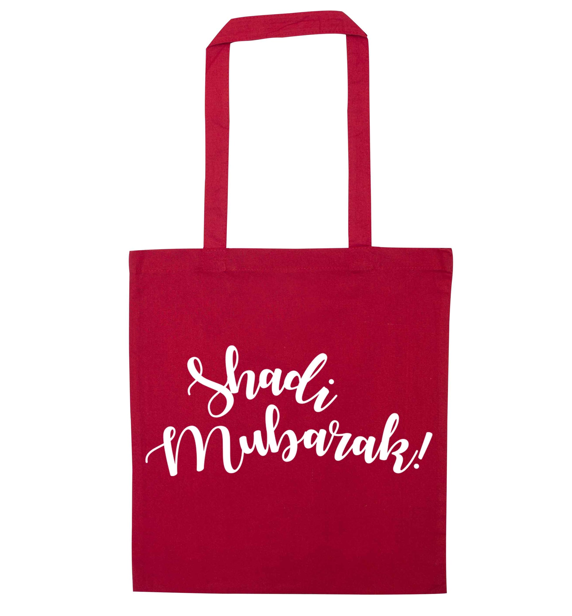 Shadi mubarak red tote bag