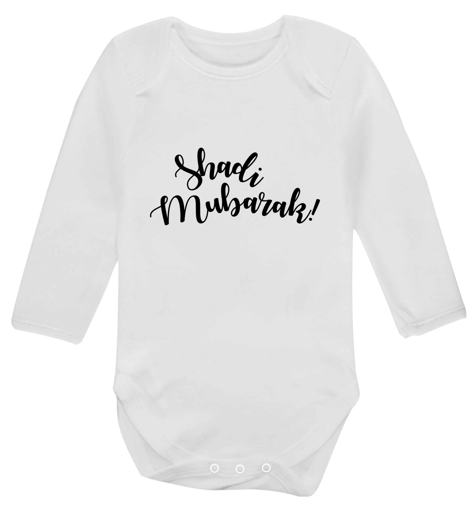Shadi mubarak baby vest long sleeved white 6-12 months