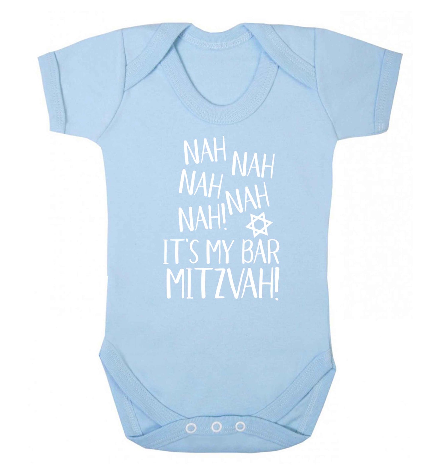 Nah nah it's my bar mitzvah! Baby Vest pale blue 18-24 months
