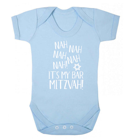 Nah nah it's my bar mitzvah! Baby Vest pale blue 18-24 months