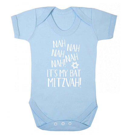 Nah nah it's my bat mitzvah! Baby Vest pale blue 18-24 months