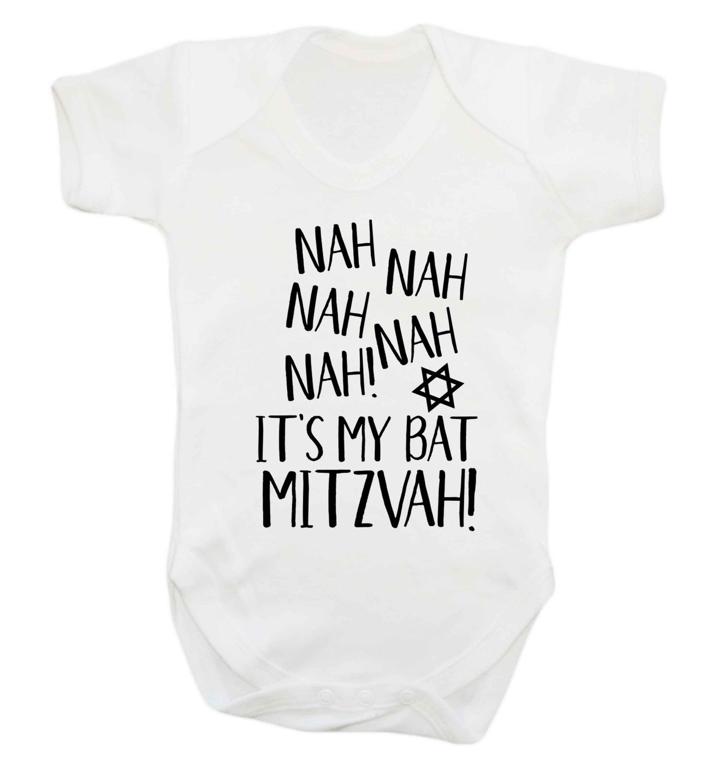 Nah nah it's my bat mitzvah! Baby Vest white 18-24 months