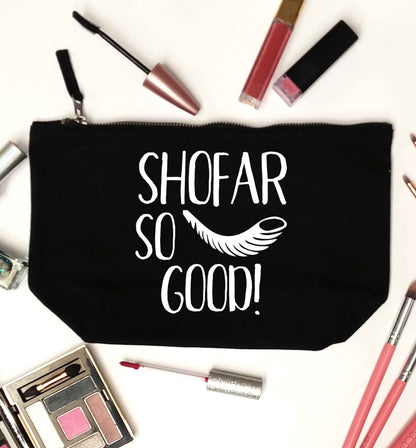 Shofar so good! black makeup bag