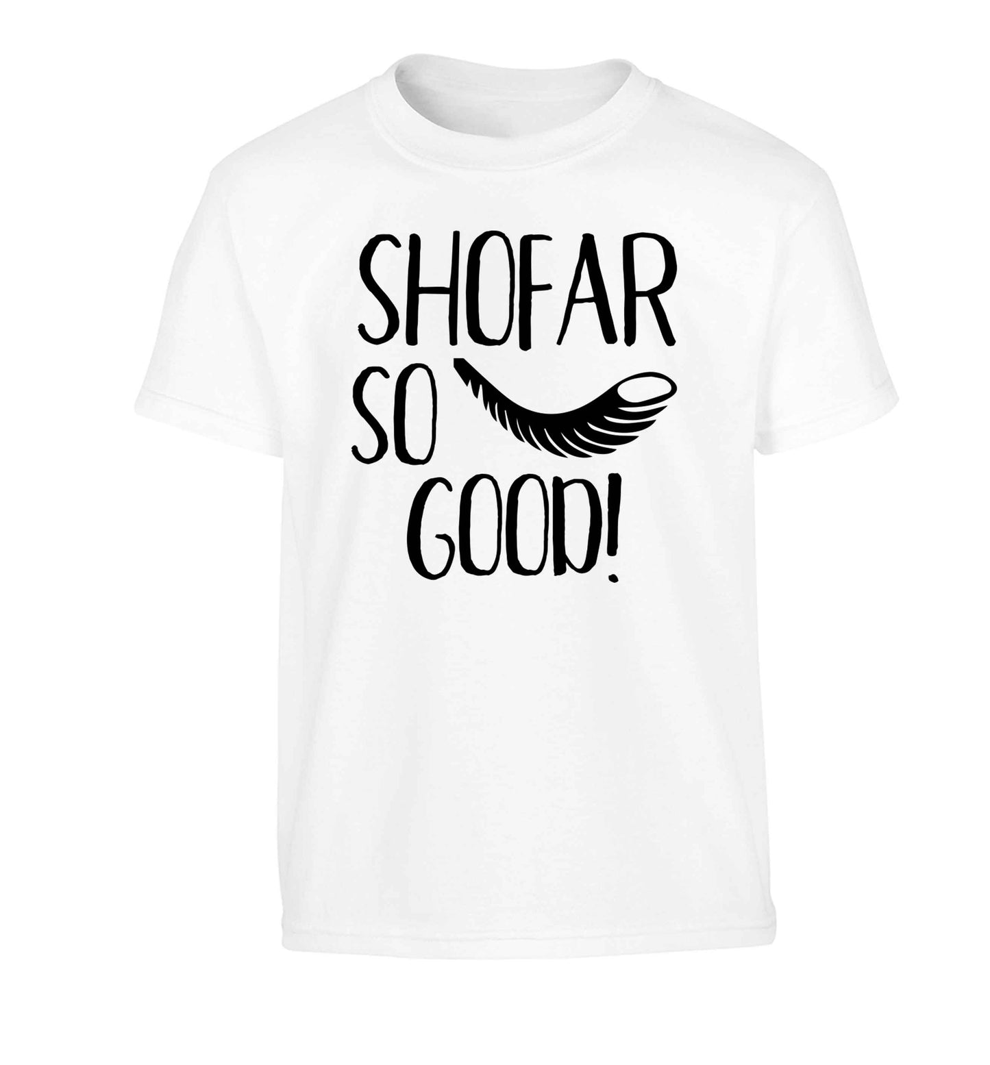 Shofar so good! Children's white Tshirt 12-13 Years