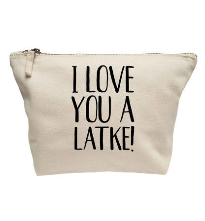 I love you a latke! | makeup / wash bag