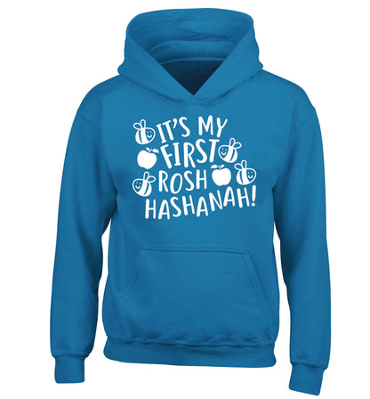 Its my first rosh hashanah children's blue hoodie 12-13 Years