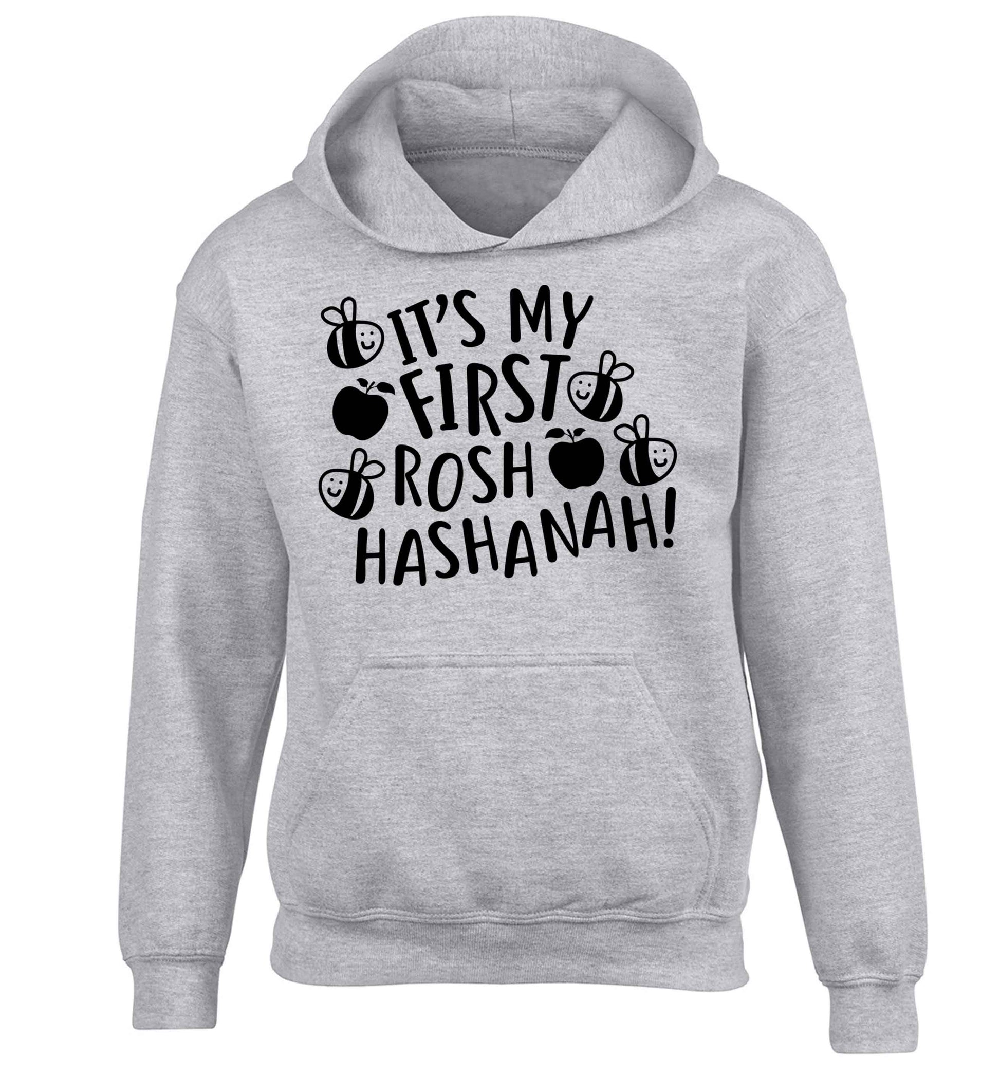 Its my first rosh hashanah children's grey hoodie 12-13 Years