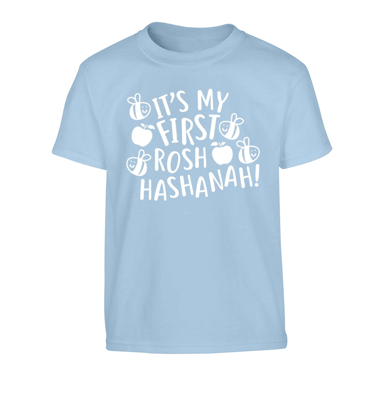 Its my first rosh hashanah Children's light blue Tshirt 12-13 Years