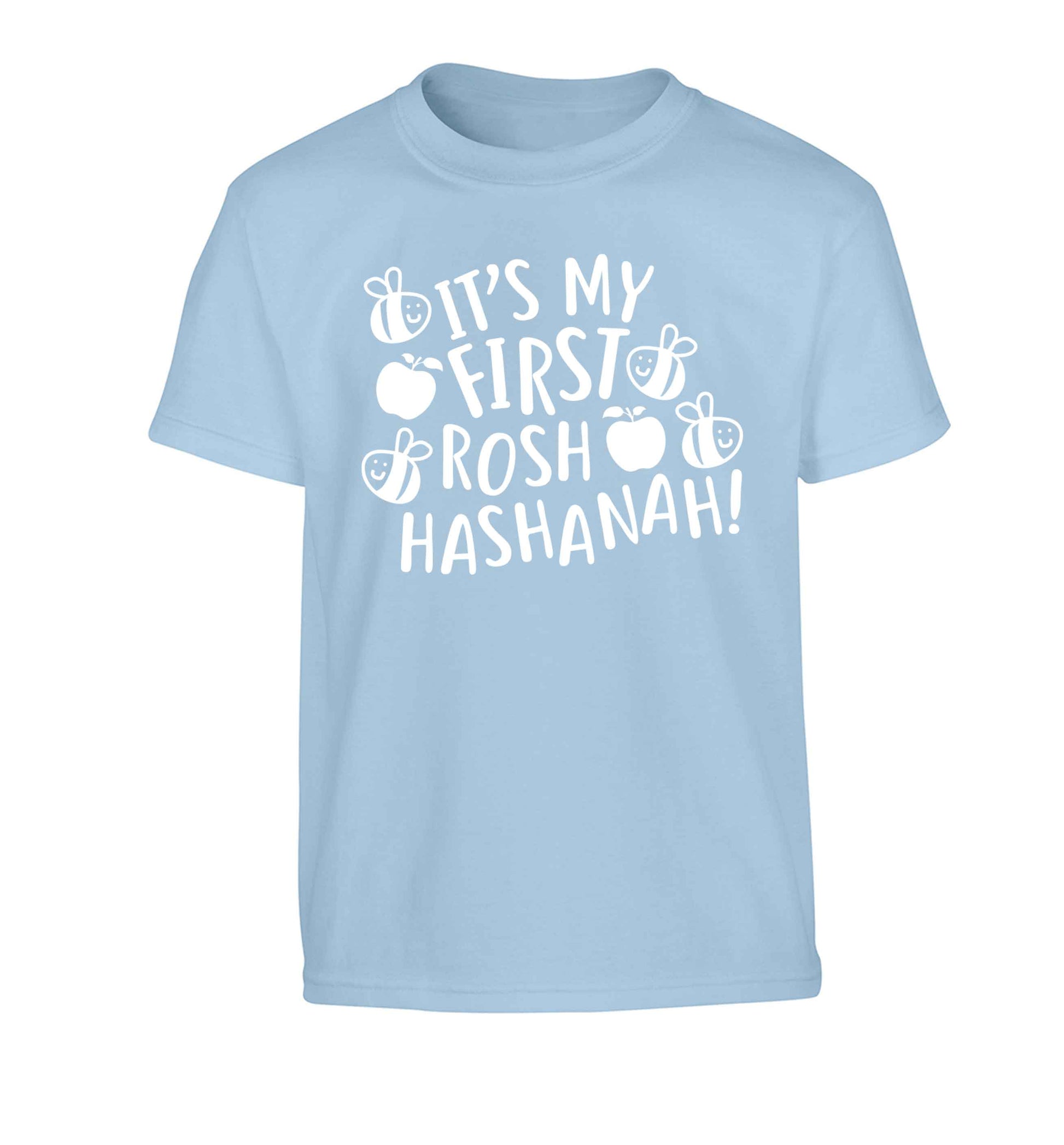 Its my first rosh hashanah Children's light blue Tshirt 12-13 Years