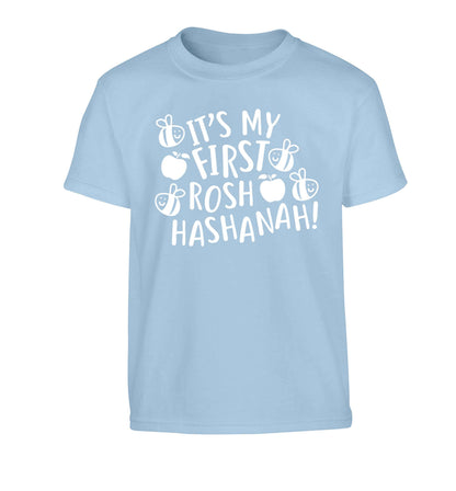 Its my first rosh hashanah Children's light blue Tshirt 12-13 Years