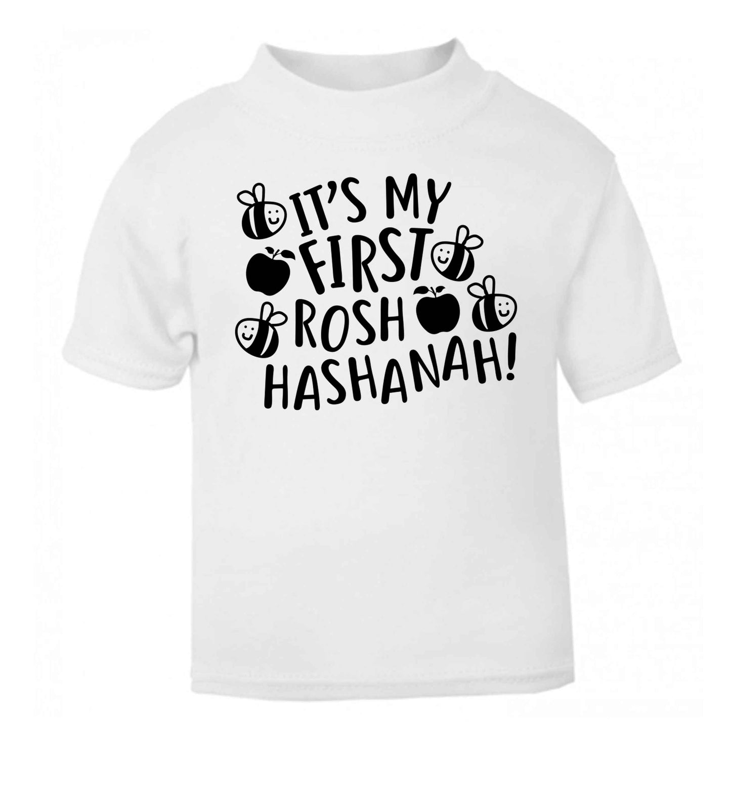 Its my first rosh hashanah white Baby Toddler Tshirt 2 Years