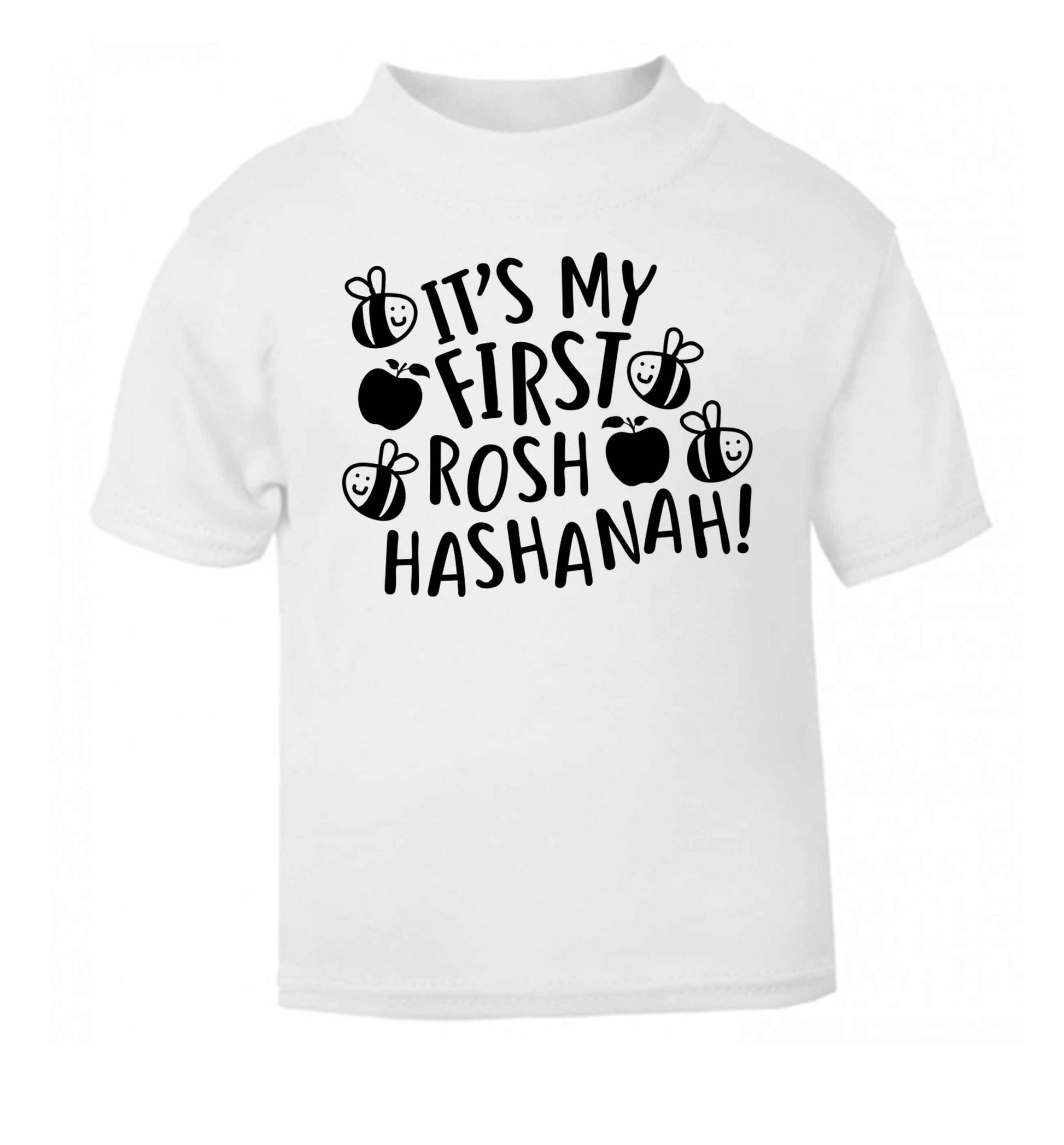 Its my first rosh hashanah white Baby Toddler Tshirt 2 Years