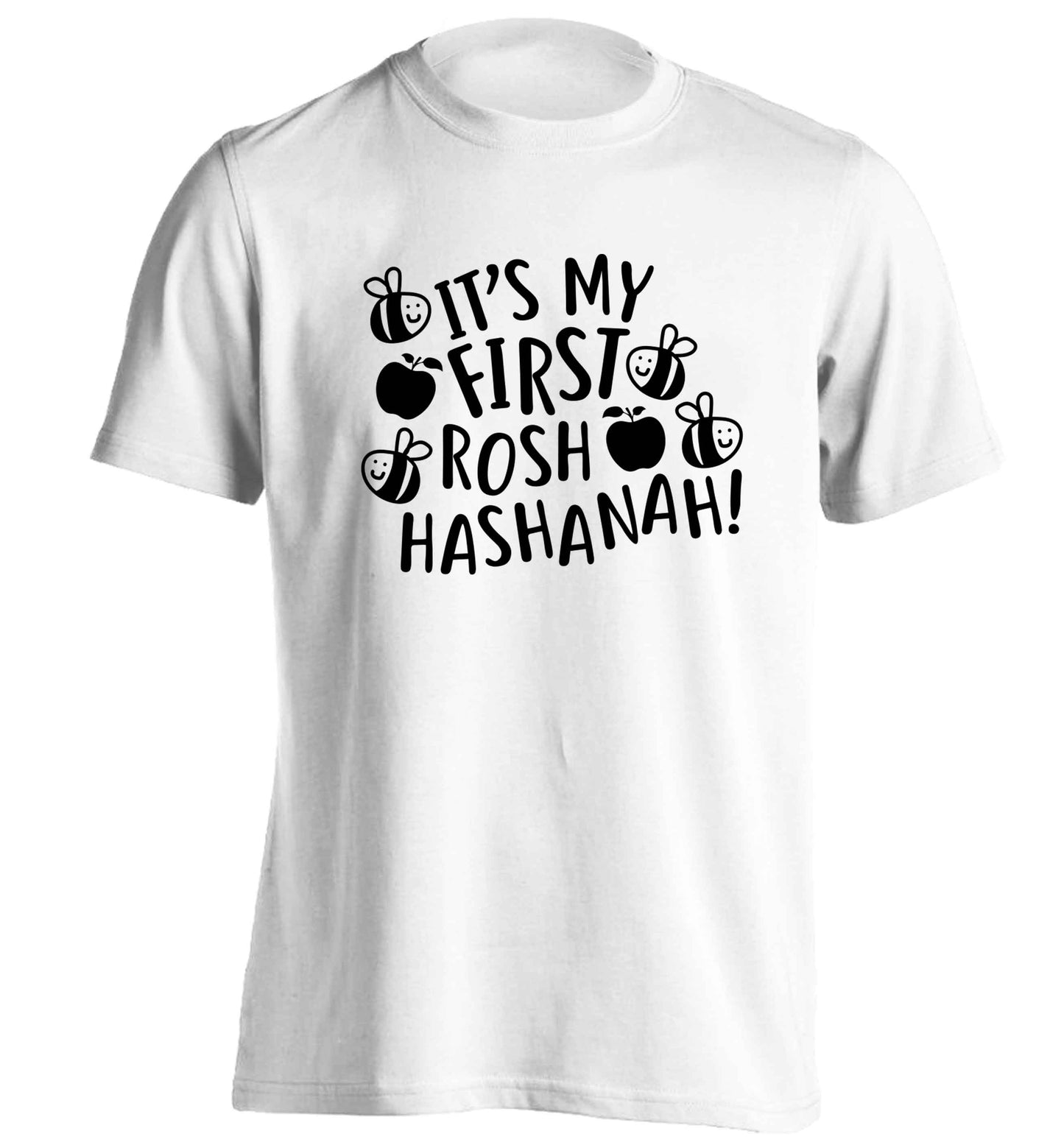 Its my first rosh hashanah adults unisex white Tshirt 2XL