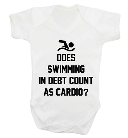 Does swimming in debt count as cardio? Baby Vest white 18-24 months