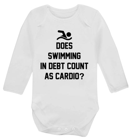 Does swimming in debt count as cardio? Baby Vest long sleeved white 6-12 months