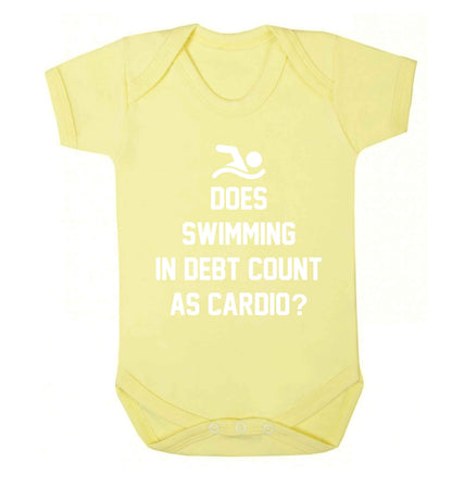 Does swimming in debt count as cardio? Baby Vest pale yellow 18-24 months