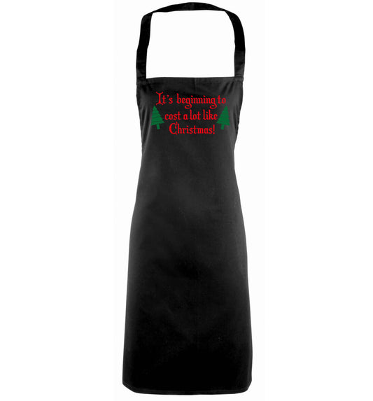 It's beginning to cost a lot like Christmas black apron