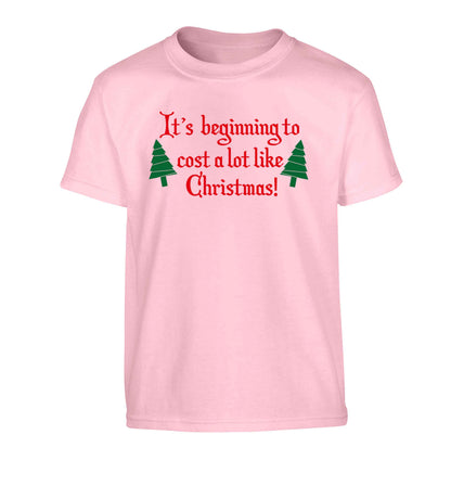 It's beginning to cost a lot like Christmas Children's light pink Tshirt 12-13 Years