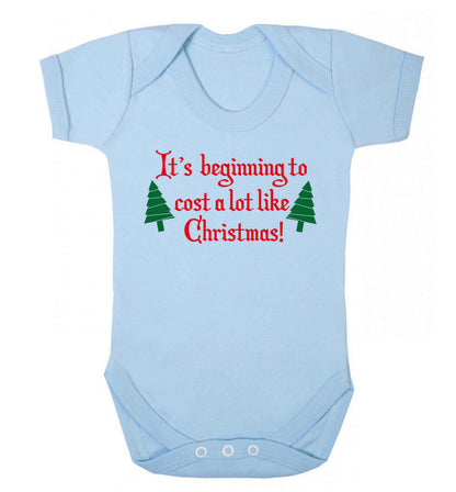It's beginning to cost a lot like Christmas Baby Vest pale blue 18-24 months