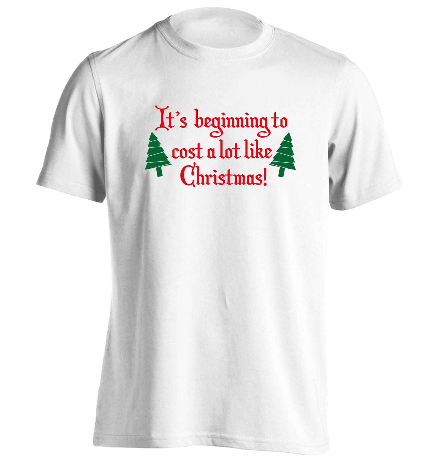 It's beginning to cost a lot like Christmas adults unisex white Tshirt 2XL
