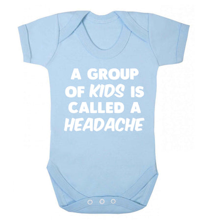 A group of kids is called a headache Baby Vest pale blue 18-24 months