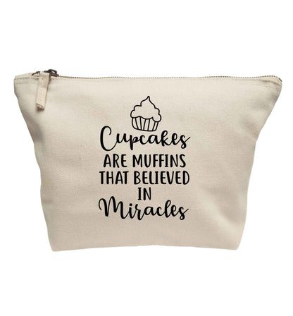 Cupcakes muffins that believed in miracles | makeup / wash bag