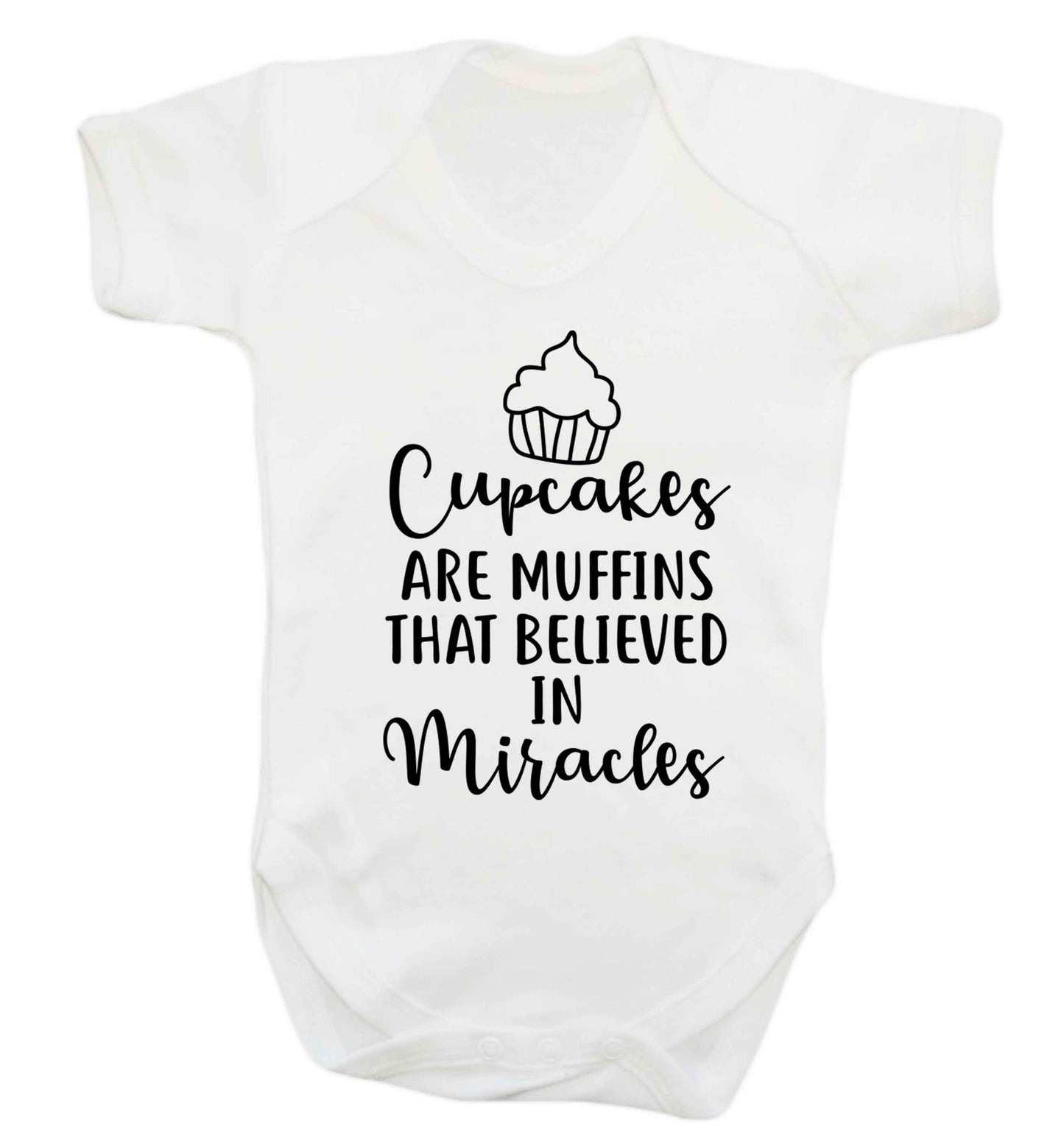 Cupcakes muffins that believed in miracles Baby Vest white 18-24 months