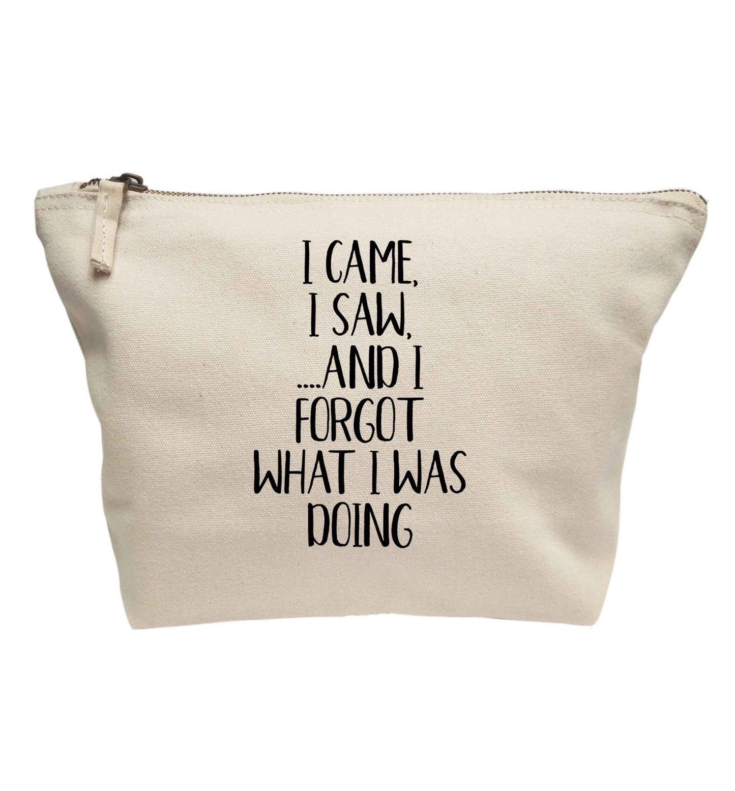 I came, I saw and I forgot what I was doing | makeup / wash bag
