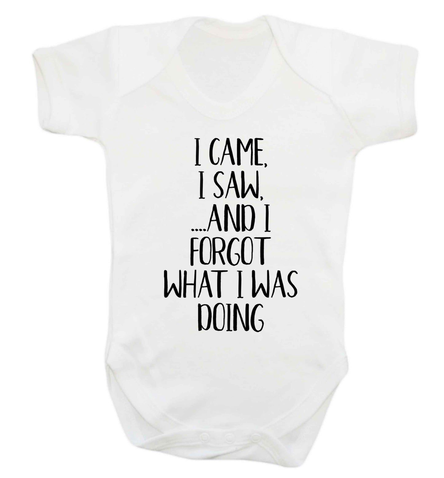 I came, I saw and I forgot what I was doing Baby Vest white 18-24 months