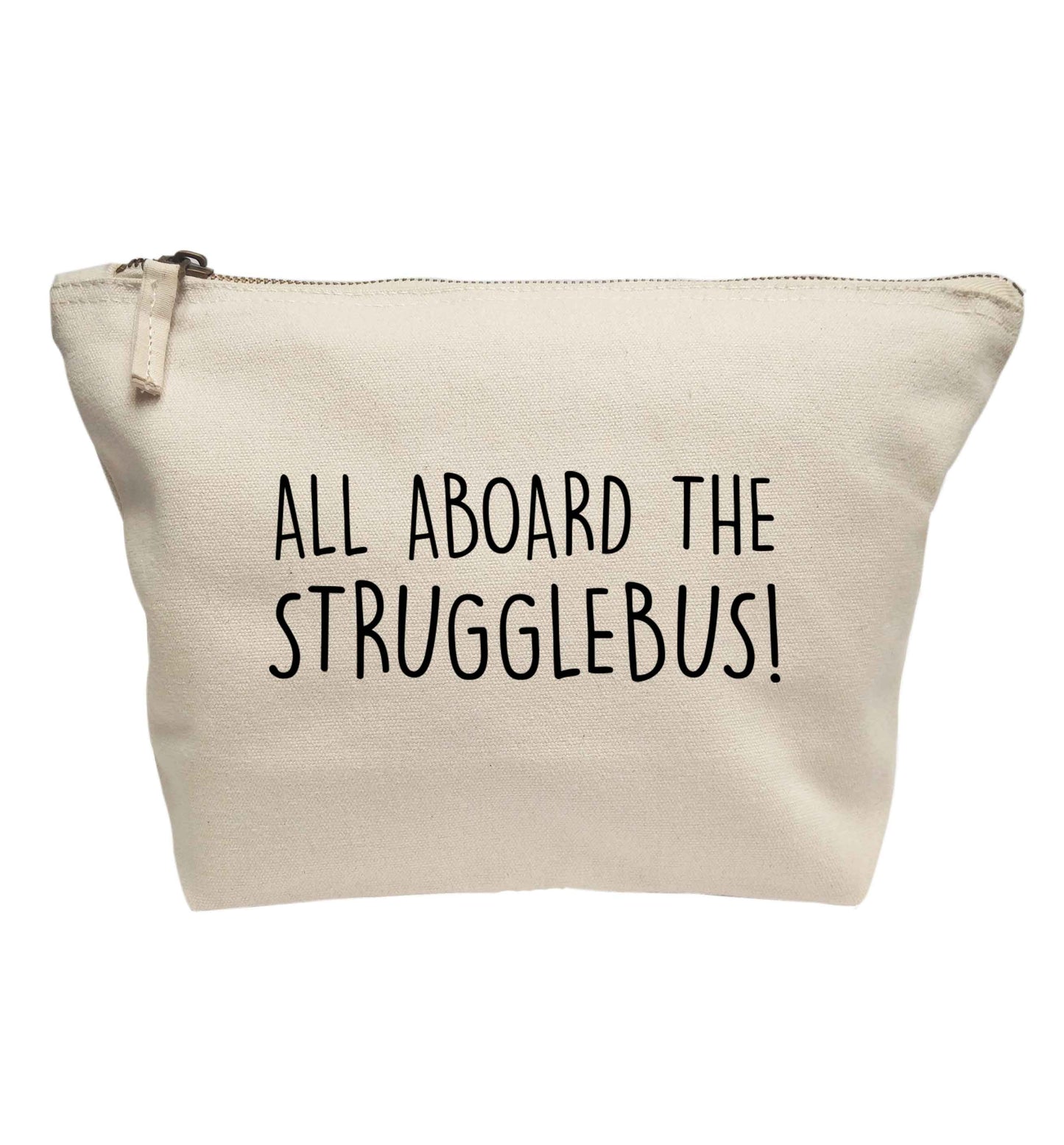 All aboard the strugglebus | makeup / wash bag