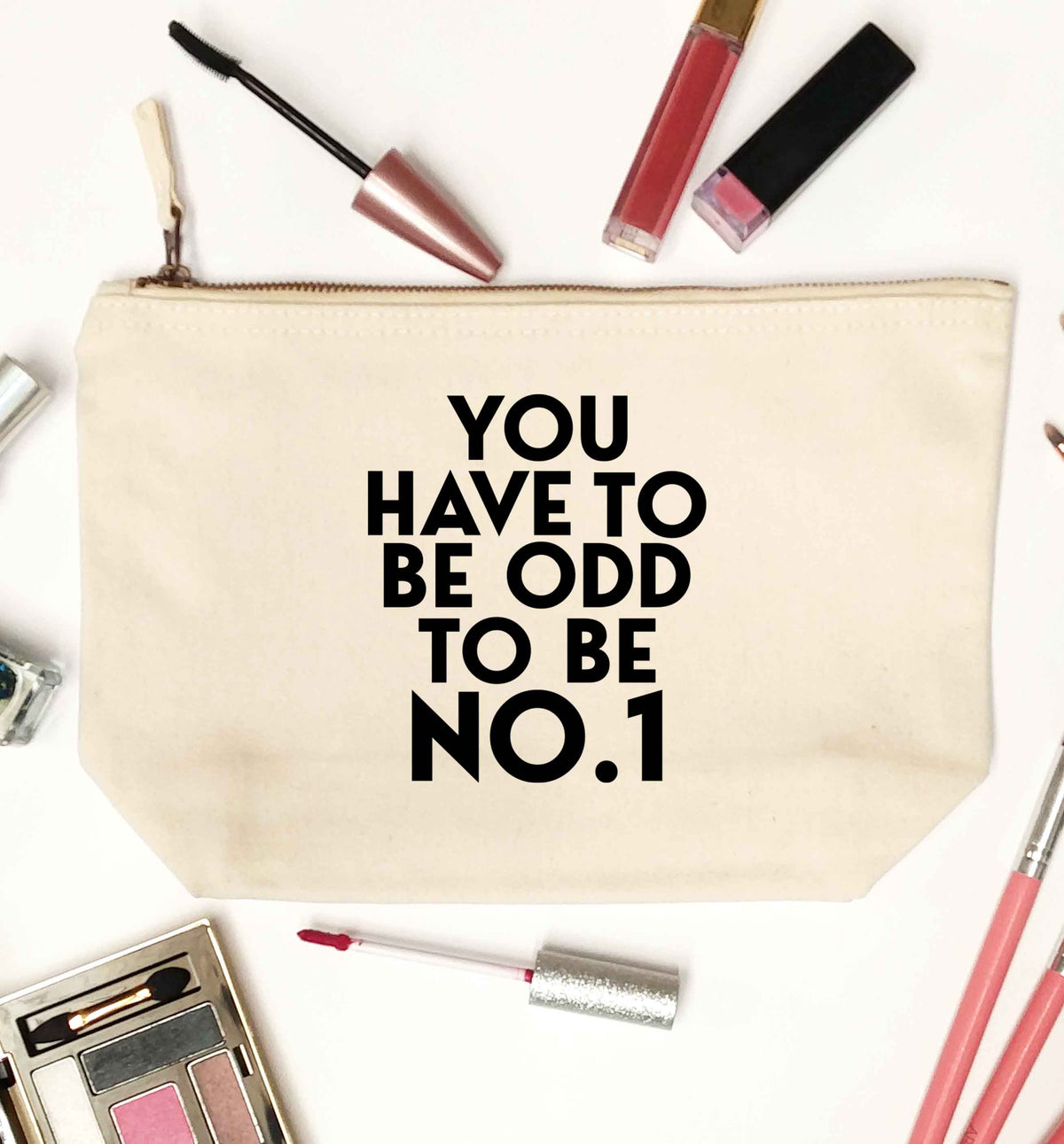 You have to be odd to be No.1 natural makeup bag