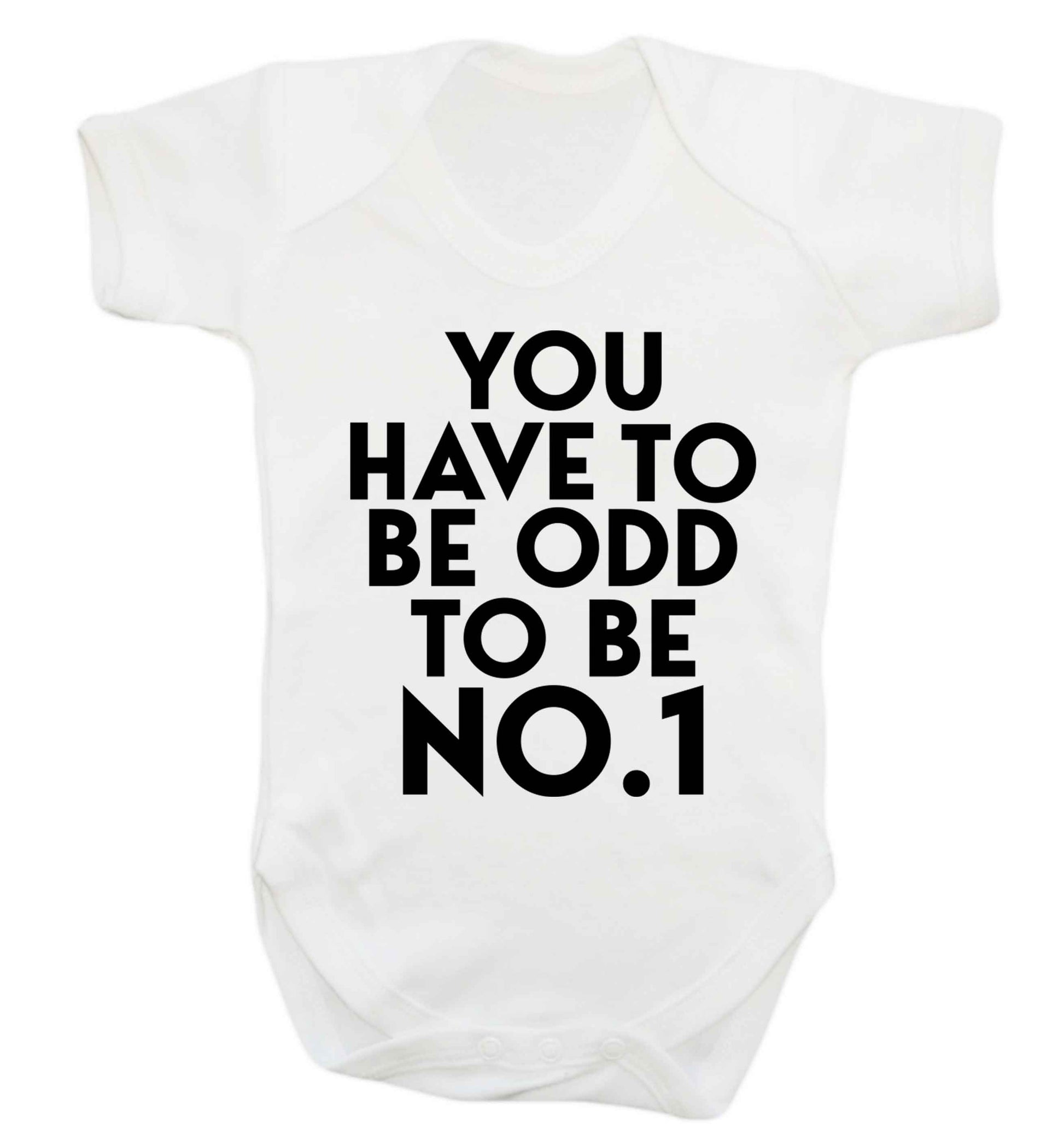 You have to be odd to be No.1 Baby Vest white 18-24 months