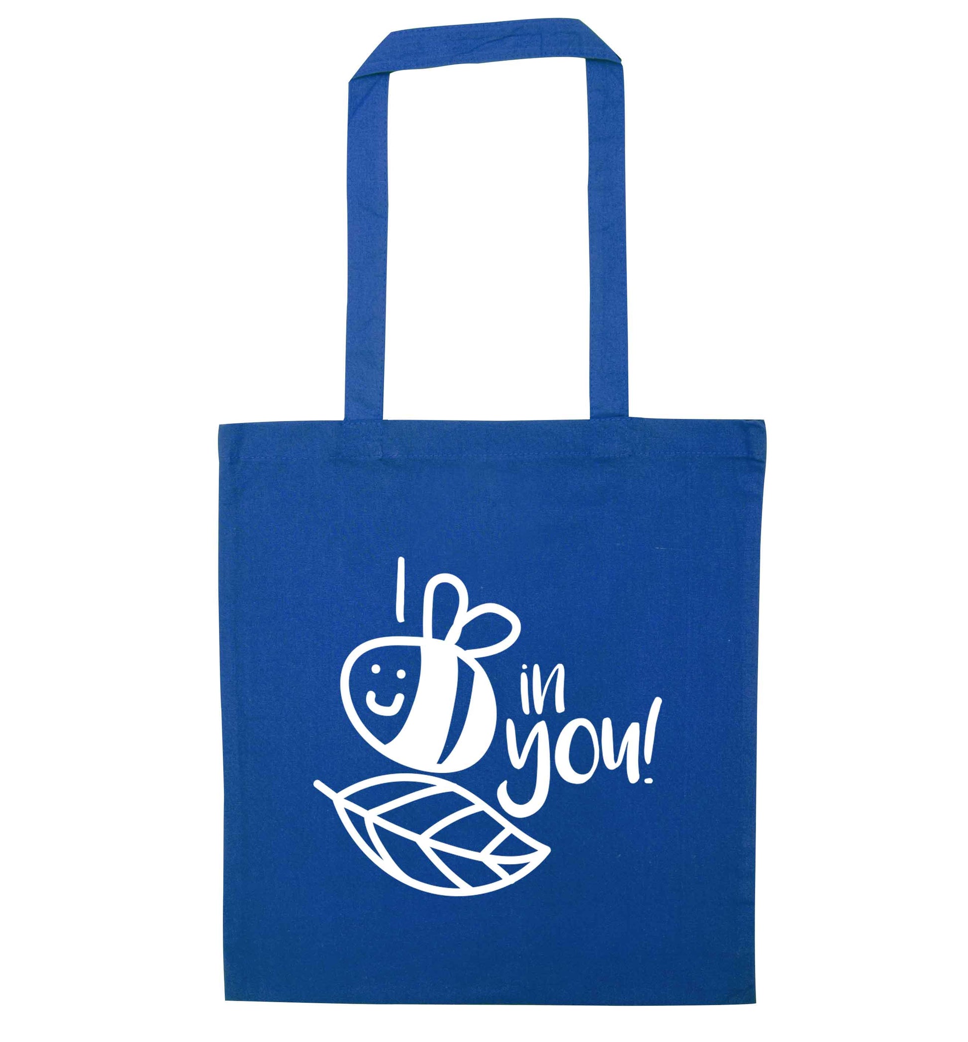 I believe in you blue tote bag